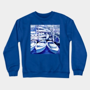 marina in blue Crewneck Sweatshirt